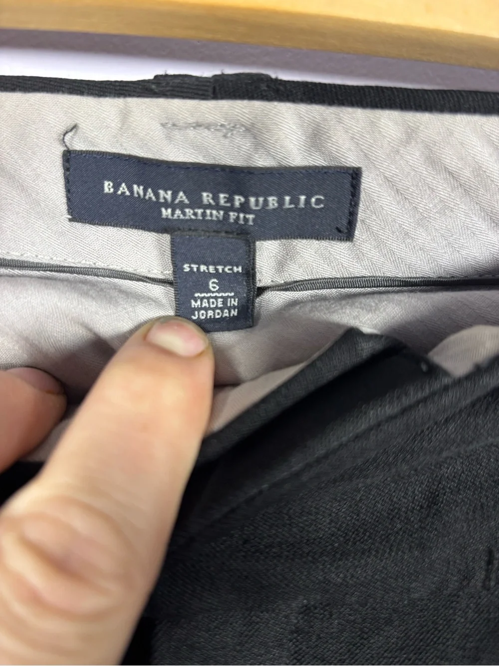 Banana Republic Black Martin Fit Stretch Comfy Chic Boot Cut Dress Pants 6 - Picture 3 of 7